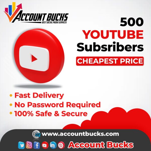 Buy 500 Youtube Subscriber