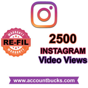 Standard Plan: 2500 Instagram Video Views