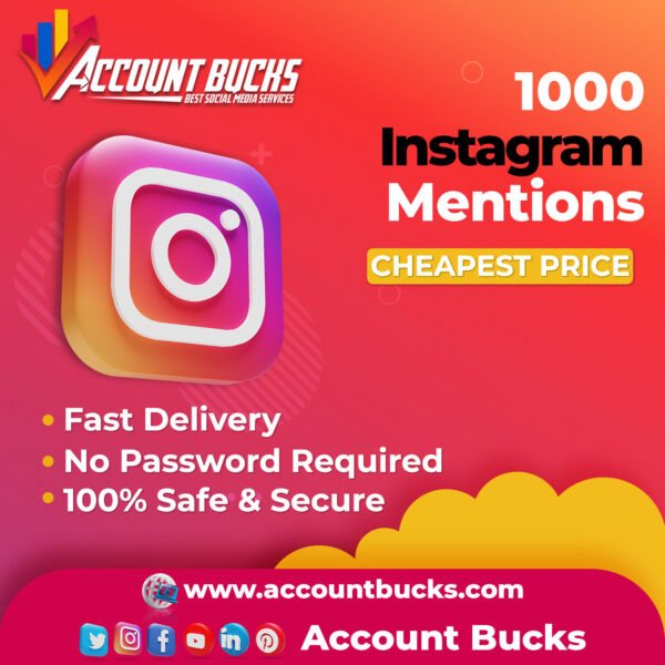 Buy 1000 Instagram Mentions