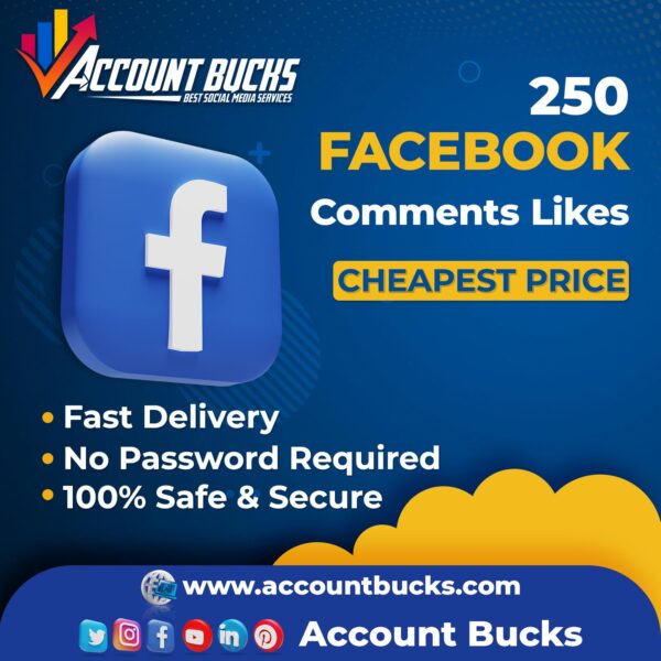 Buy 250 Facebook Comment Likes